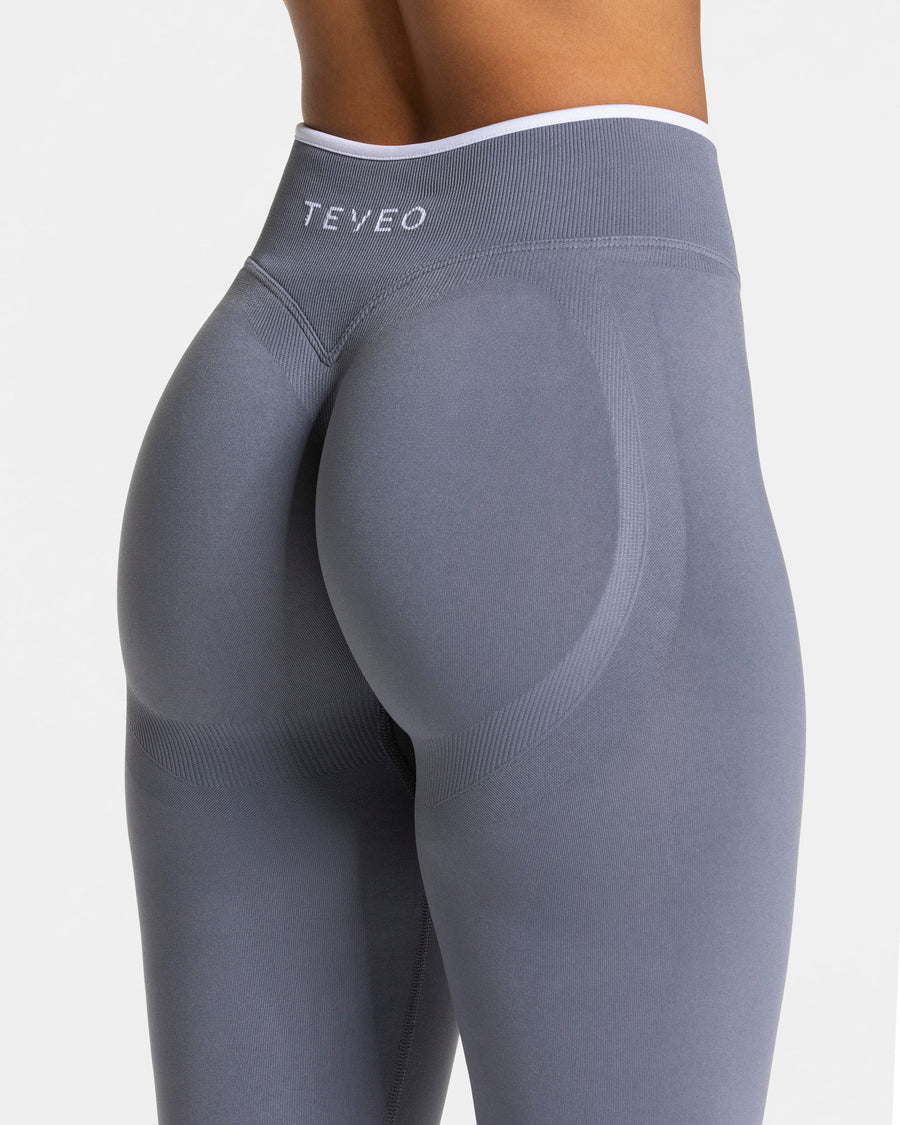 Legging Contrastline Sculpt scrunch « argenté »