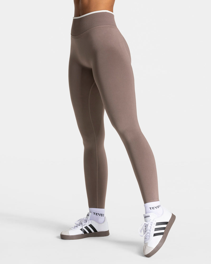 Legging Contrastline Sculpt scrunch « moka »