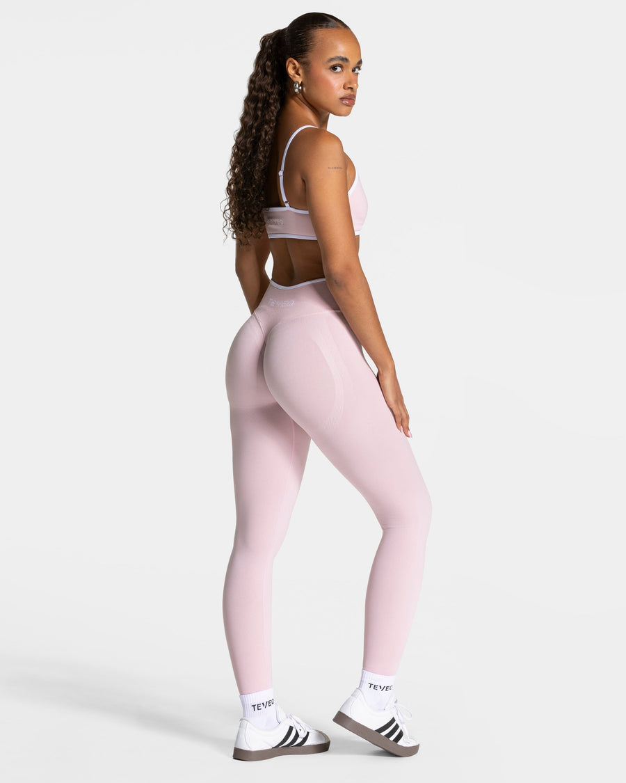 Legging Contrastline Sculpt scrunch « rose »