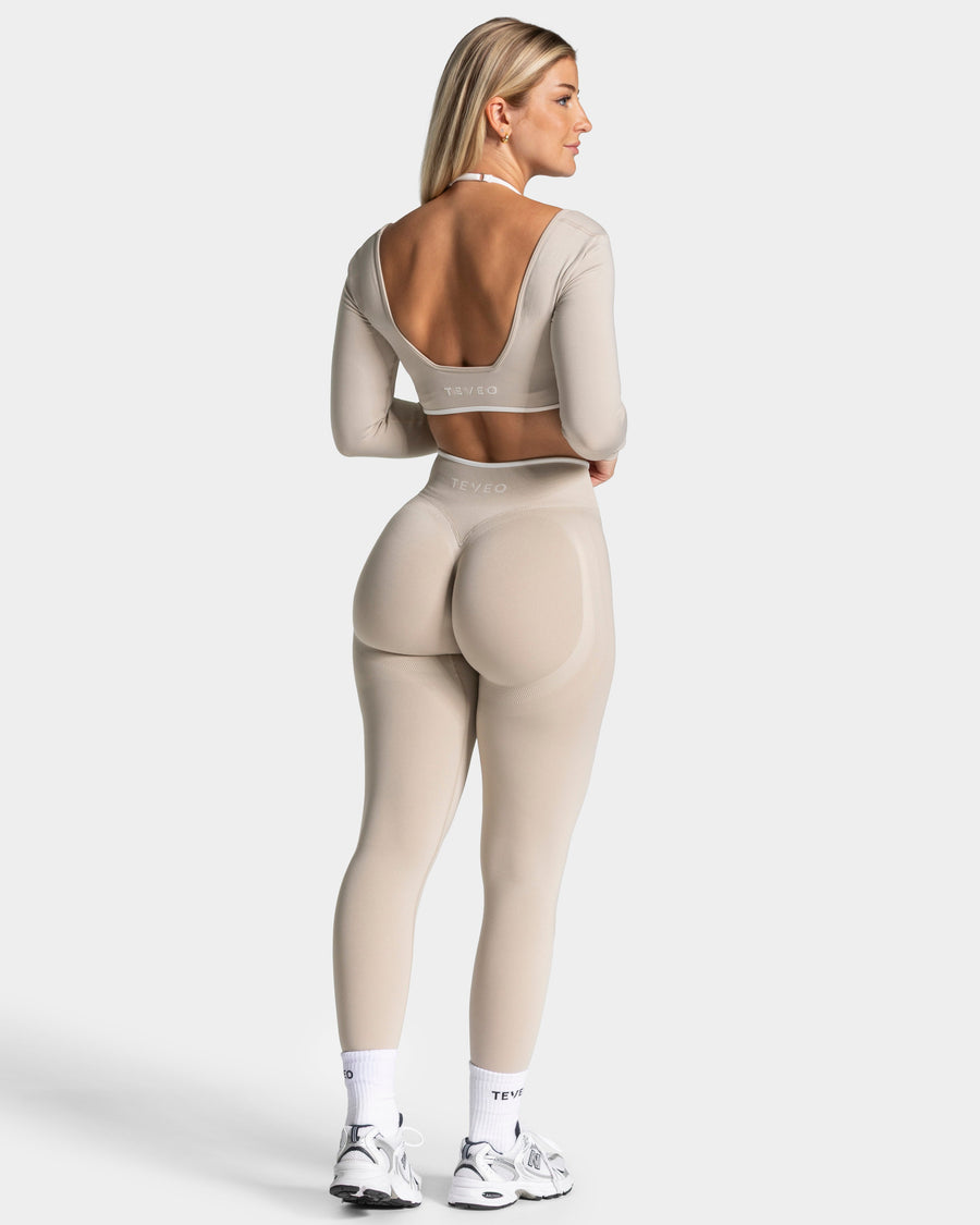 Legging Sculpt scrunch Contrastline « Cream »