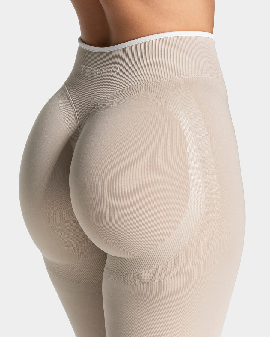 Legging Sculpt scrunch Contrastline « Cream »