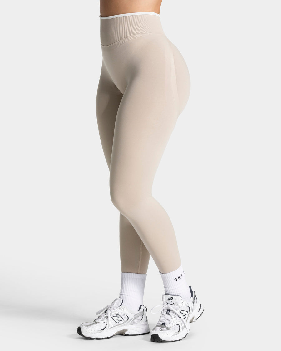 Legging Sculpt scrunch Contrastline « Cream »