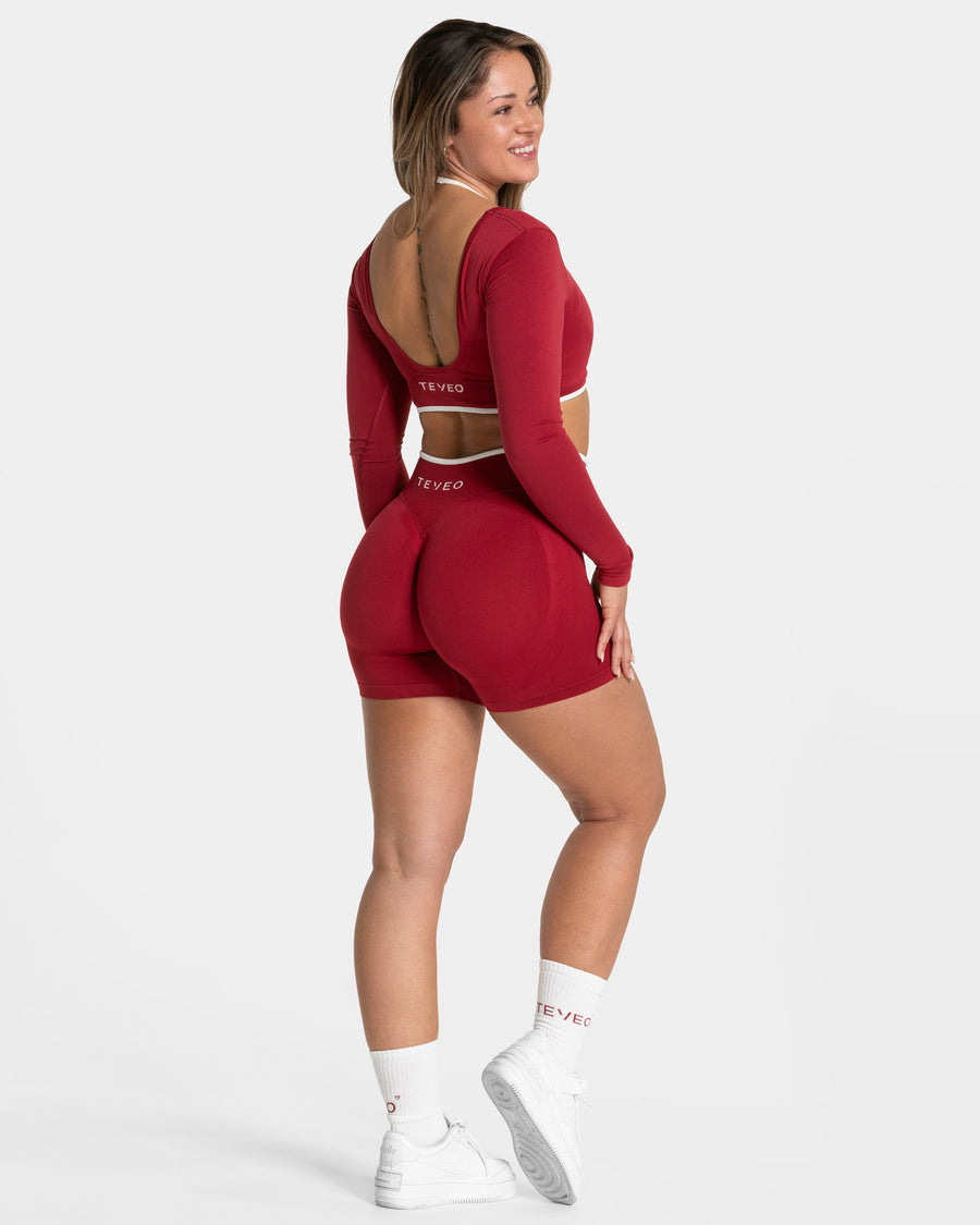 Short Contrastline Sculpt scrunch « Cherry »