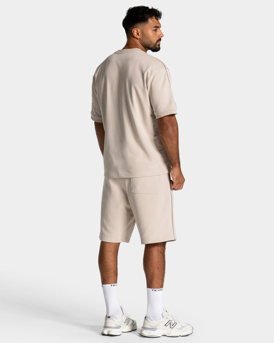 T-shirt oversize Contrastline « Cream »