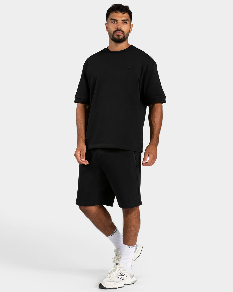T-shirt oversize Contrastline « noir »
