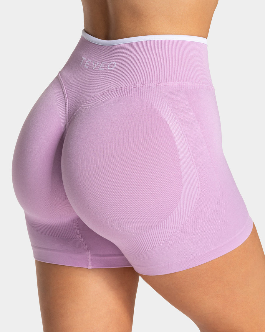 Short Contrastline Sculpt scrunch « orchidée »