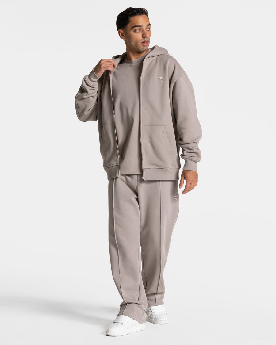 Pantalon de jogging Contrastline Straight Leg « stone »