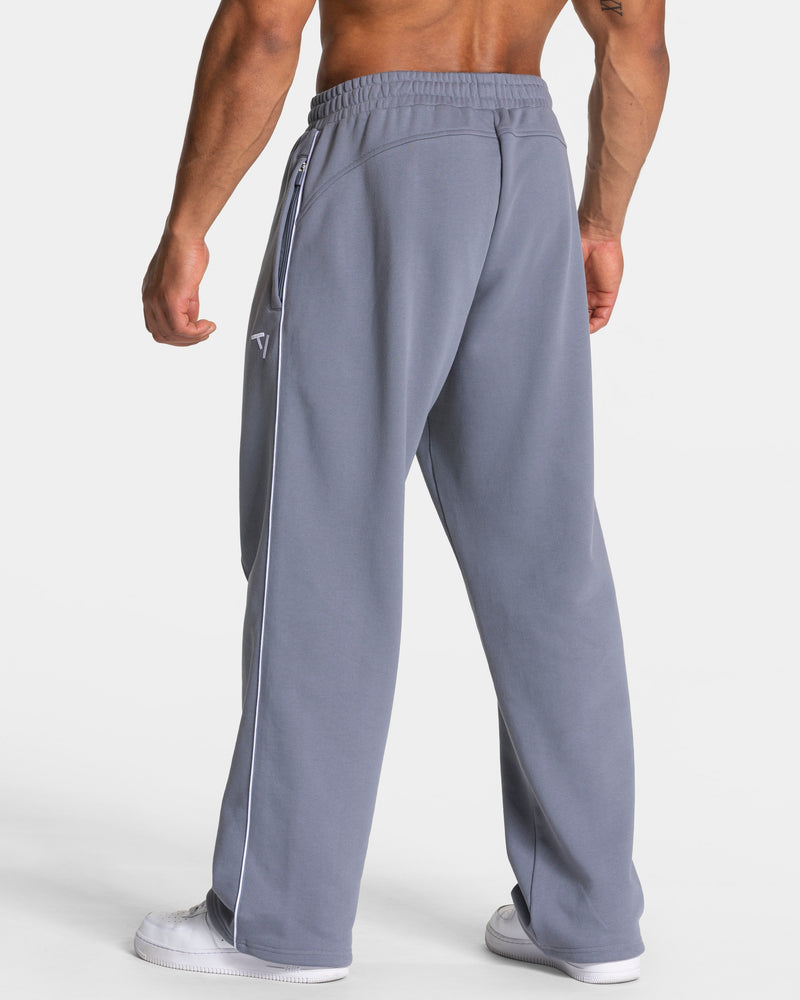 Pantalon de jogging Contrastline Straight Leg « argenté-blanc »