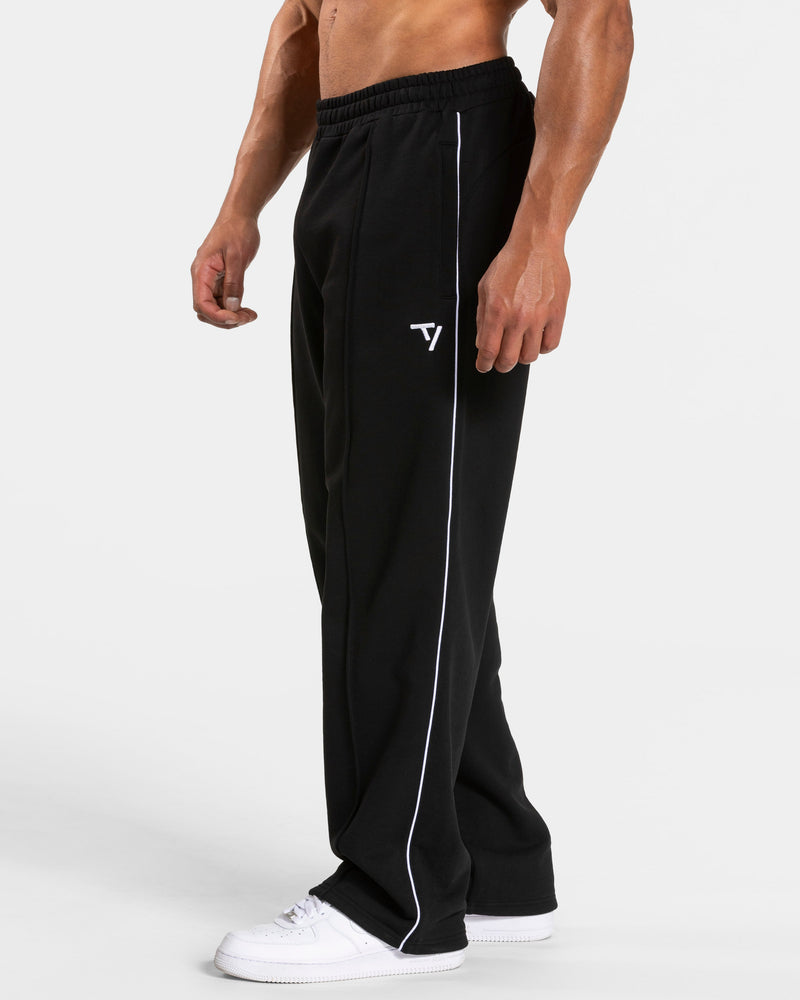 Pantalon de jogging Contrastline Straight Leg « noir-blanc »