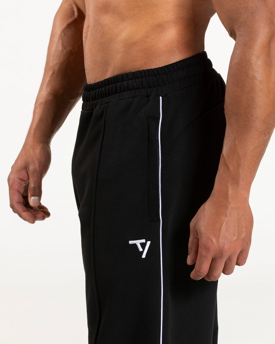 Pantalon de jogging Contrastline Straight Leg « noir-blanc »