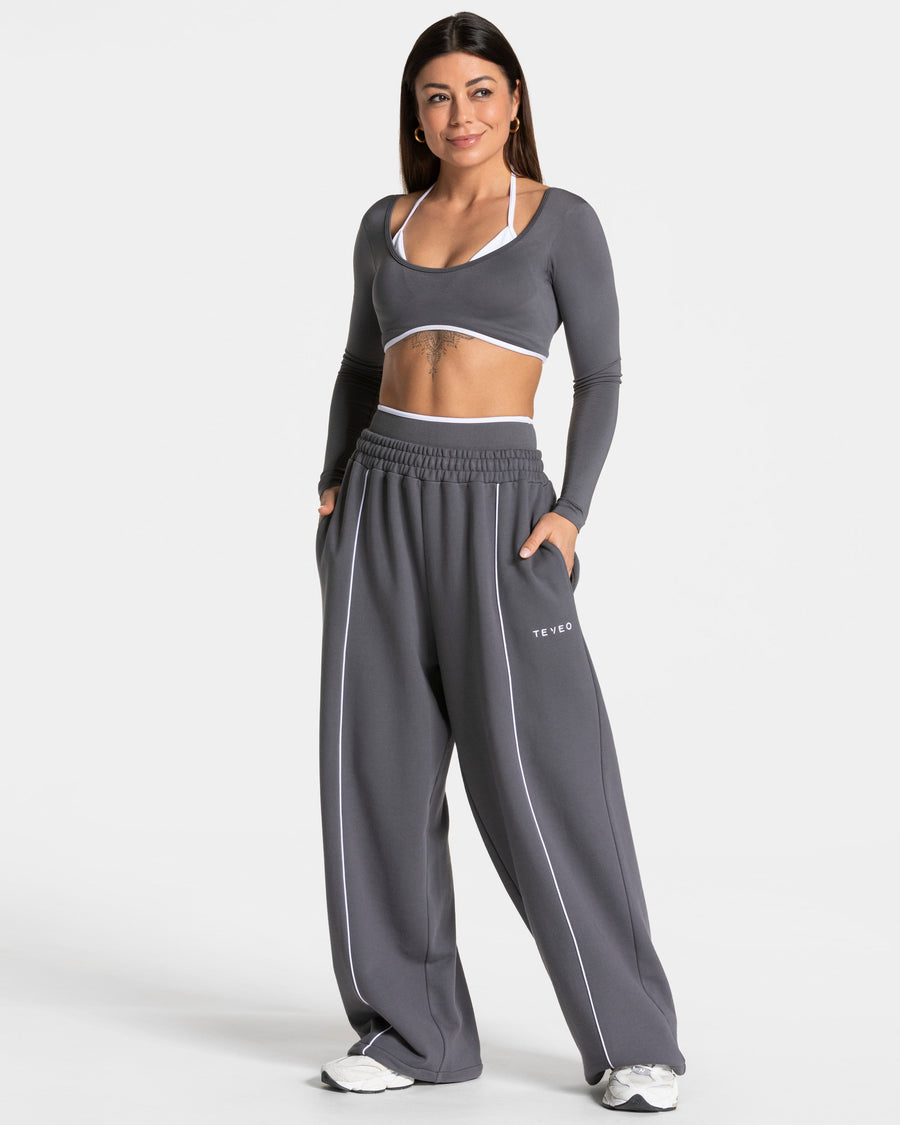 Pantalon de jogging Contrastline Wide Leg « graphite »