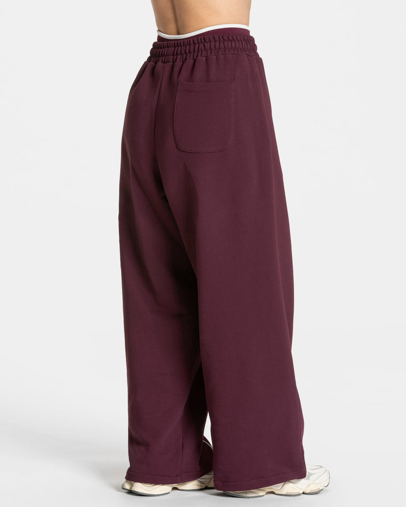 Pantalon de jogging Contrastline Wide Leg « prune »