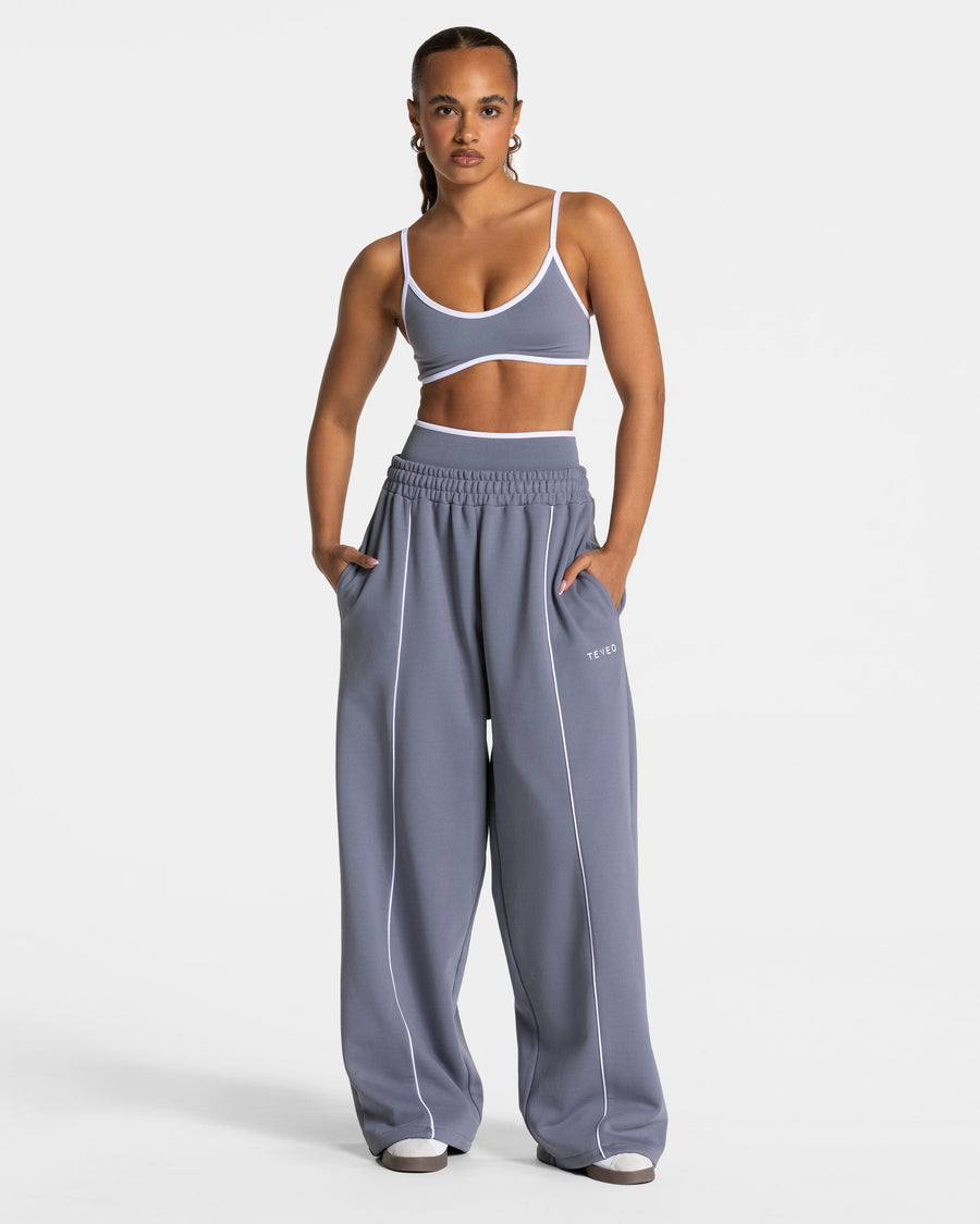 Pantalon de jogging Contrastline Wide Leg « argenté »