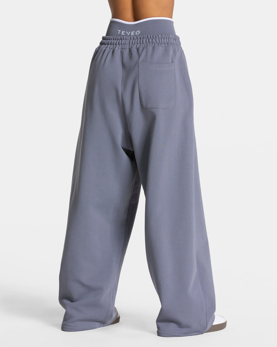 Pantalon de jogging Contrastline Wide Leg « argenté »