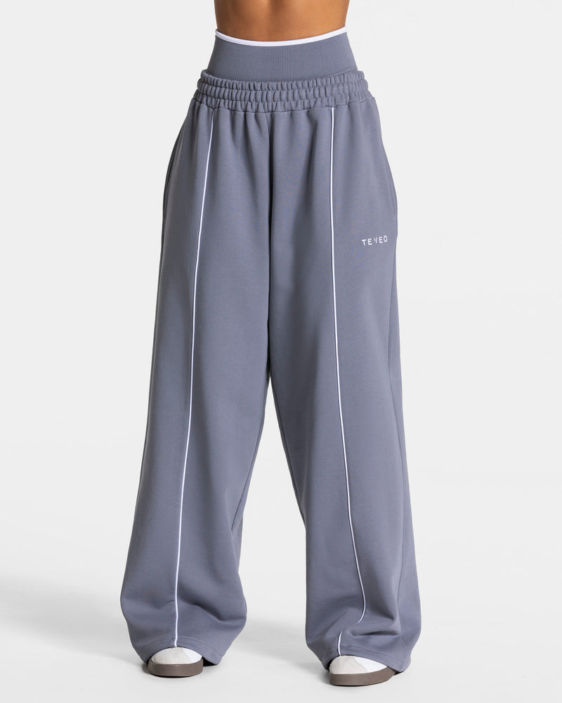 Pantalon de jogging Contrastline Wide Leg « argenté »