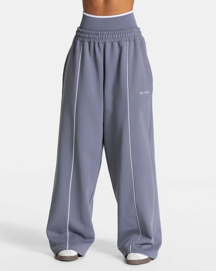 Pantalon de jogging Contrastline Wide Leg « argenté »