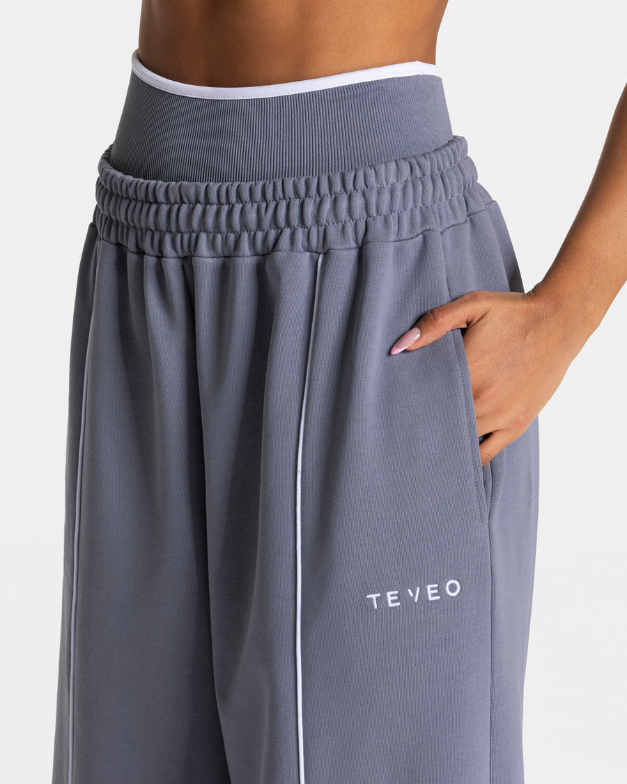 Pantalon de jogging Contrastline Wide Leg « argenté »