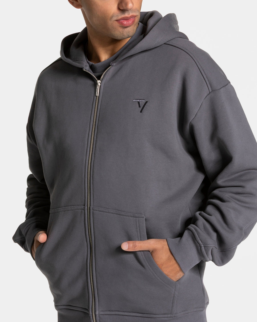 Veste de sport zippée Contrastline « graphite »
