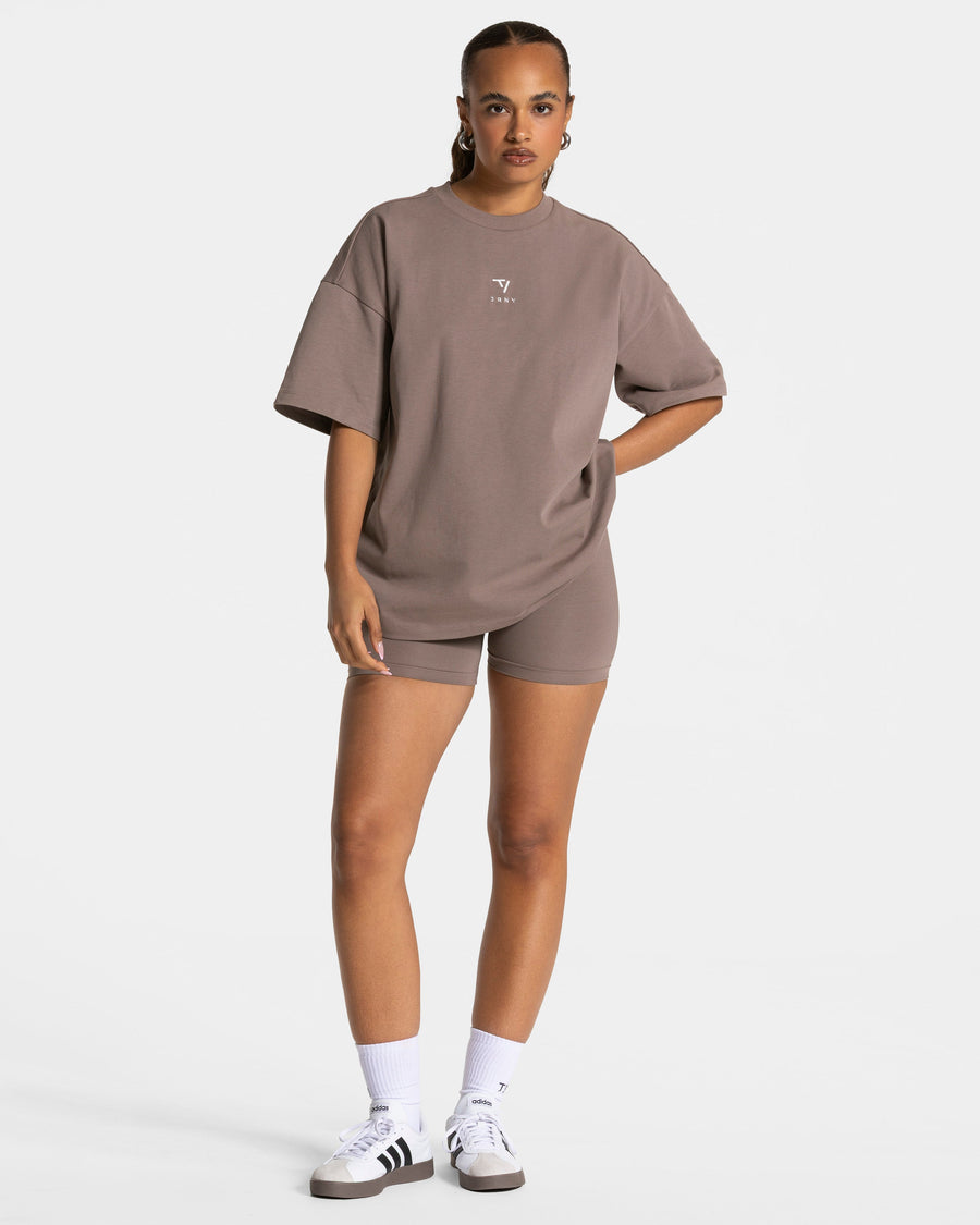 T-shirt oversize Journey « moka »