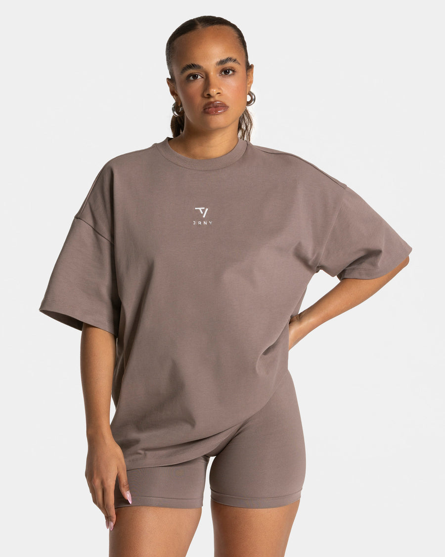 T-shirt oversize Journey « moka »