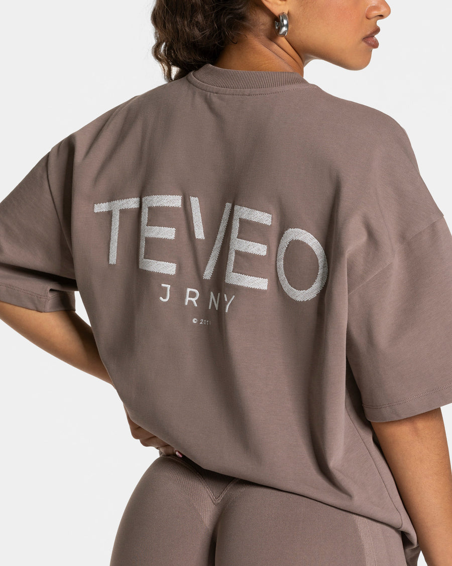 T-shirt oversize Journey « moka »