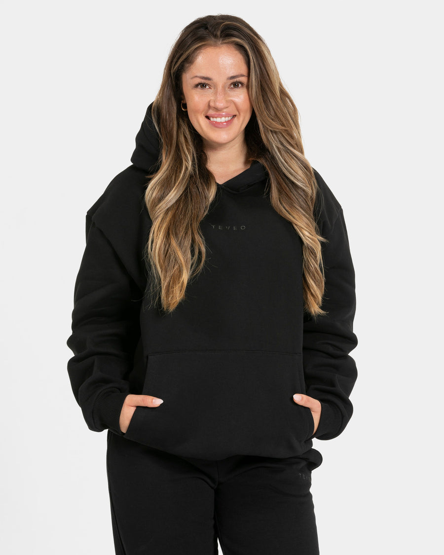 Sweat à capuche oversize RI’VAIV « noir »