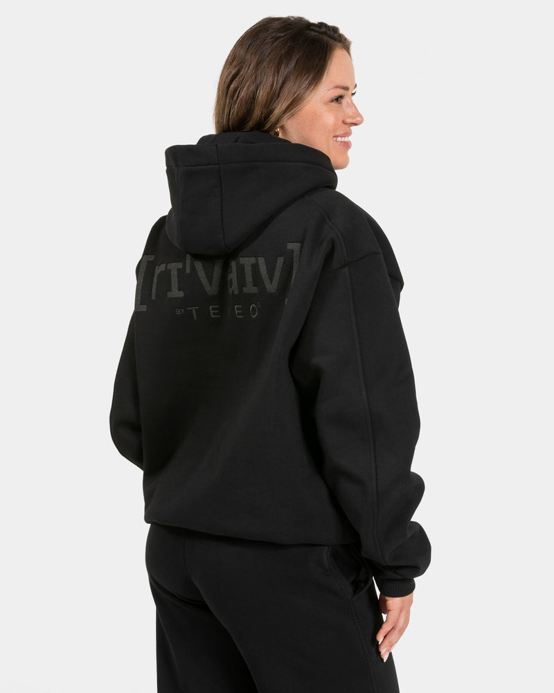 Sweat à capuche oversize RI’VAIV « noir »