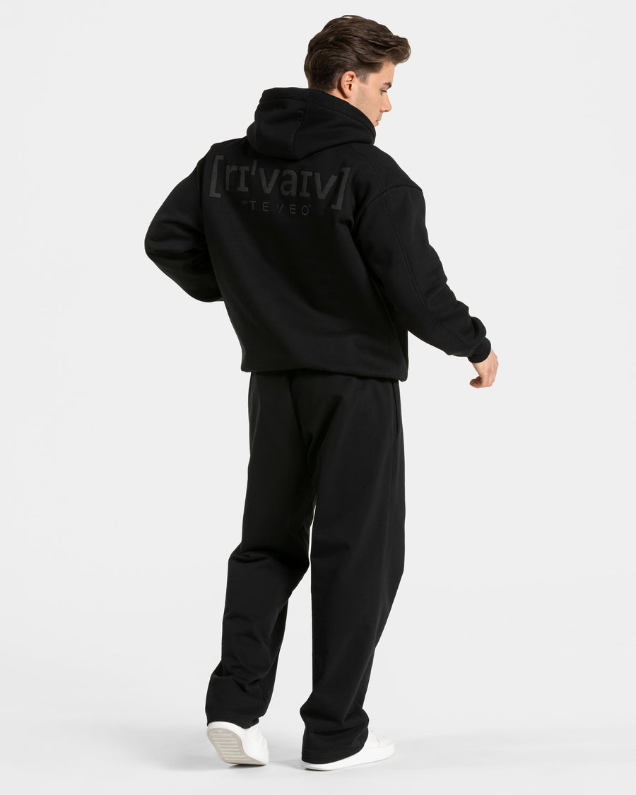 Sweat à capuche oversize RI’VAIV « noir »