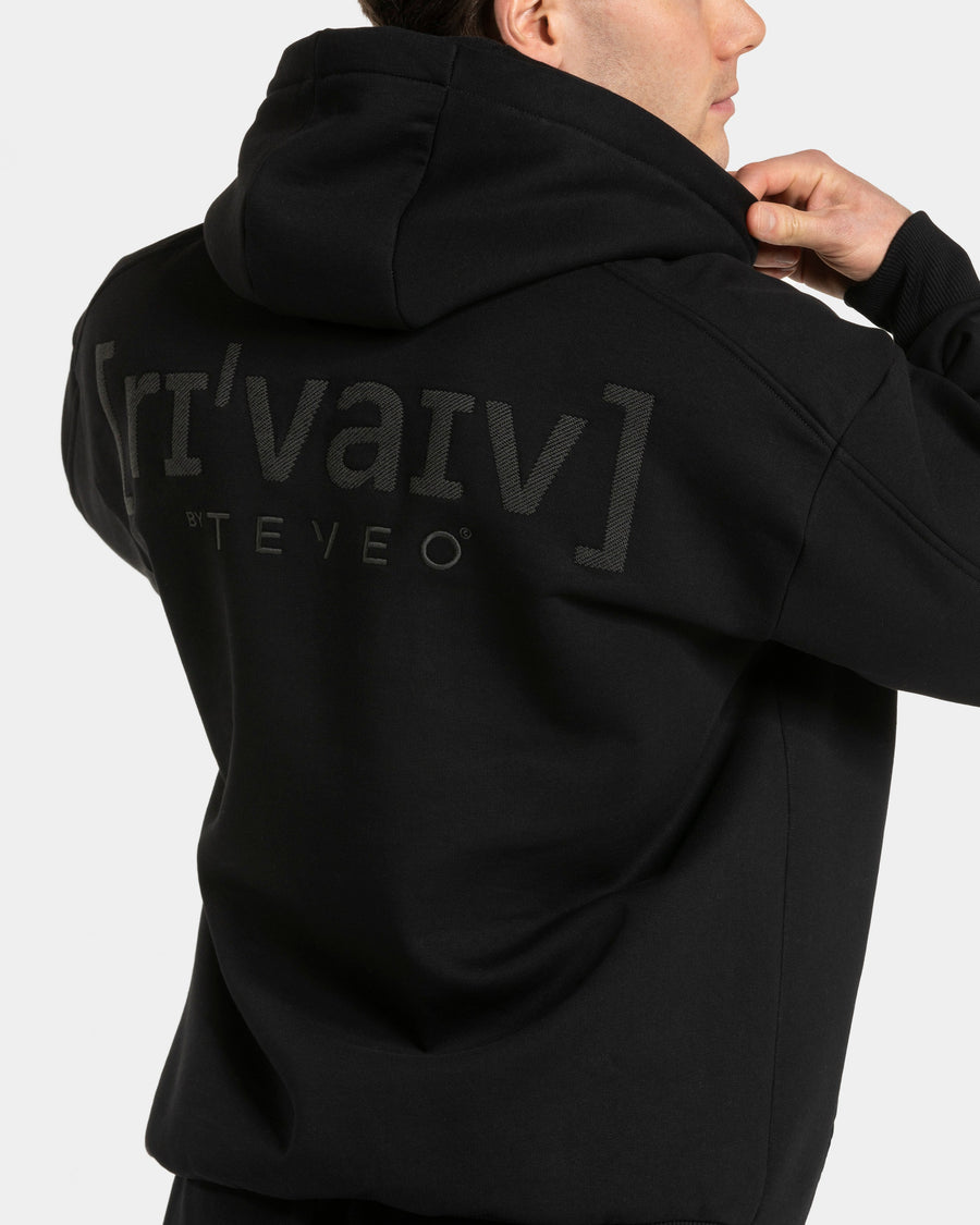 Sweat à capuche oversize RI’VAIV « noir »