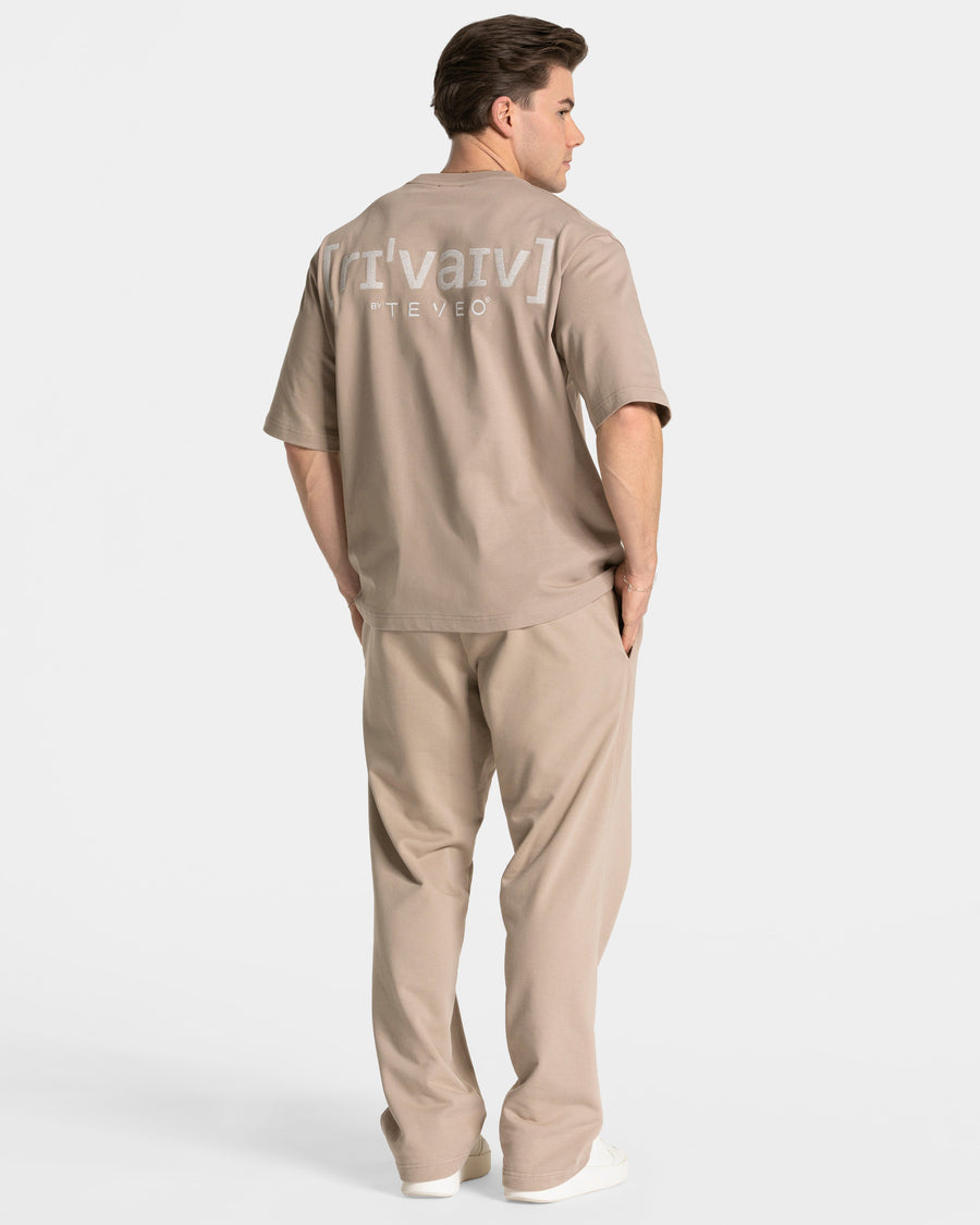 T-shirt oversize RI’VAIV « taupe »