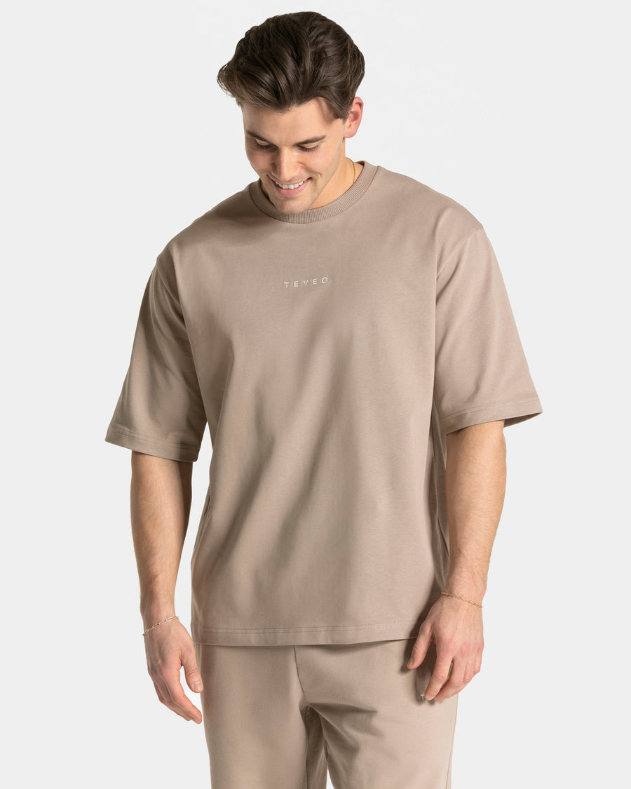 T-shirt oversize RI’VAIV « taupe »