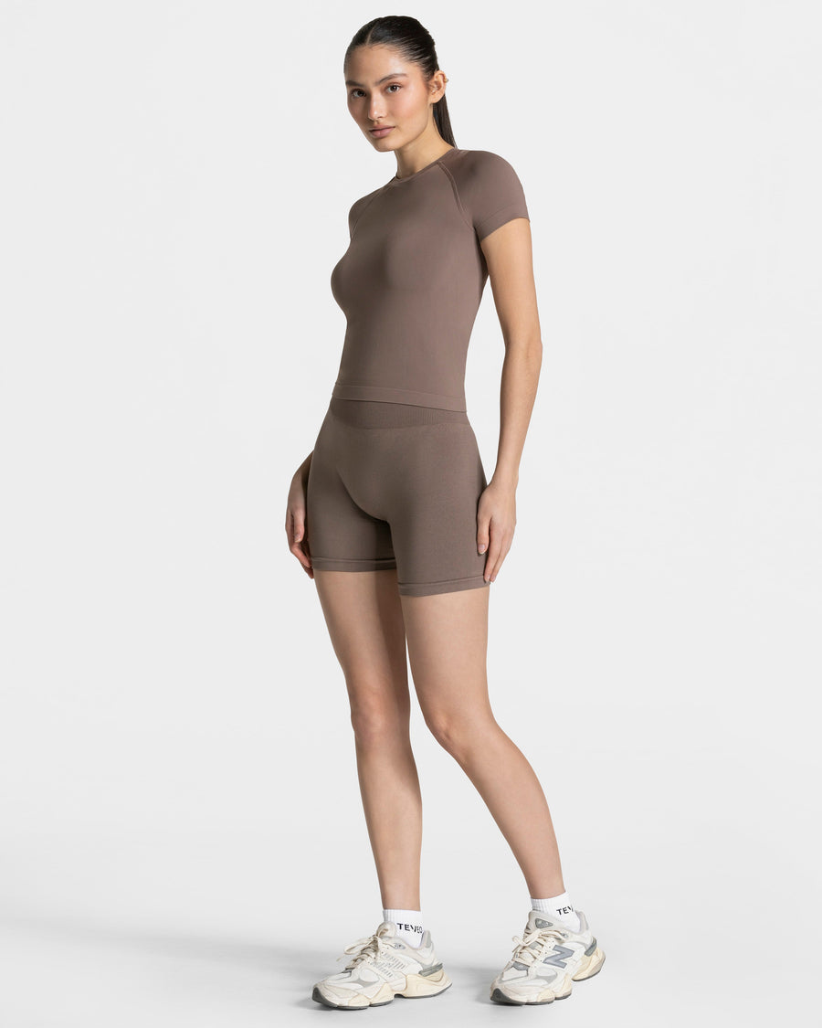 Short Covert Scrunch Timeless Pro « moka »