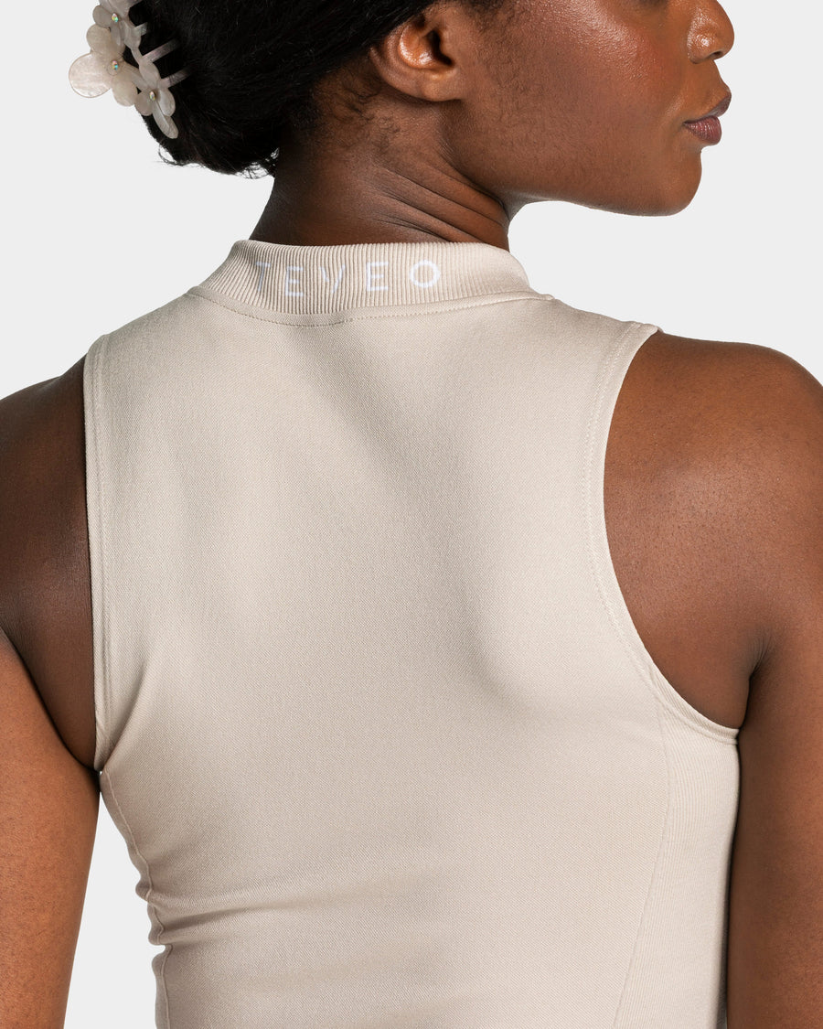 Débardeur zippé Timeless Pro « cream »