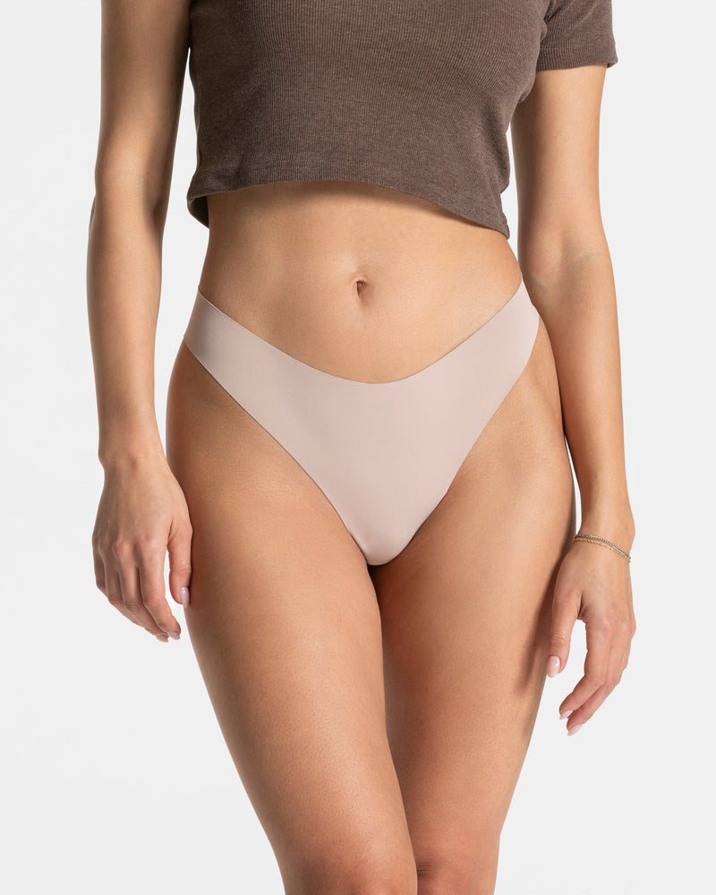 Tanga Seamless Padded (lot de 2) « avoine »