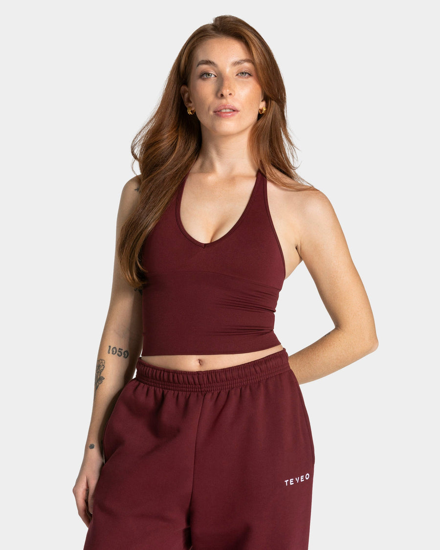 Haut dos nu Timeless Pro « bordeaux »
