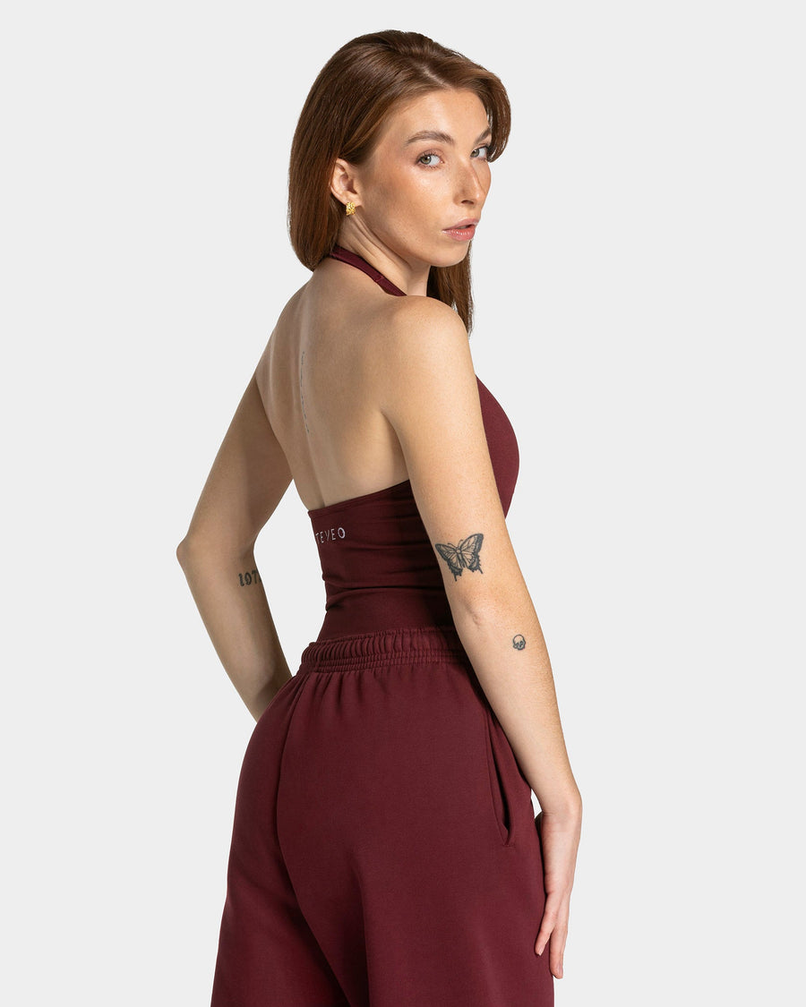 Haut dos nu Timeless Pro « bordeaux »