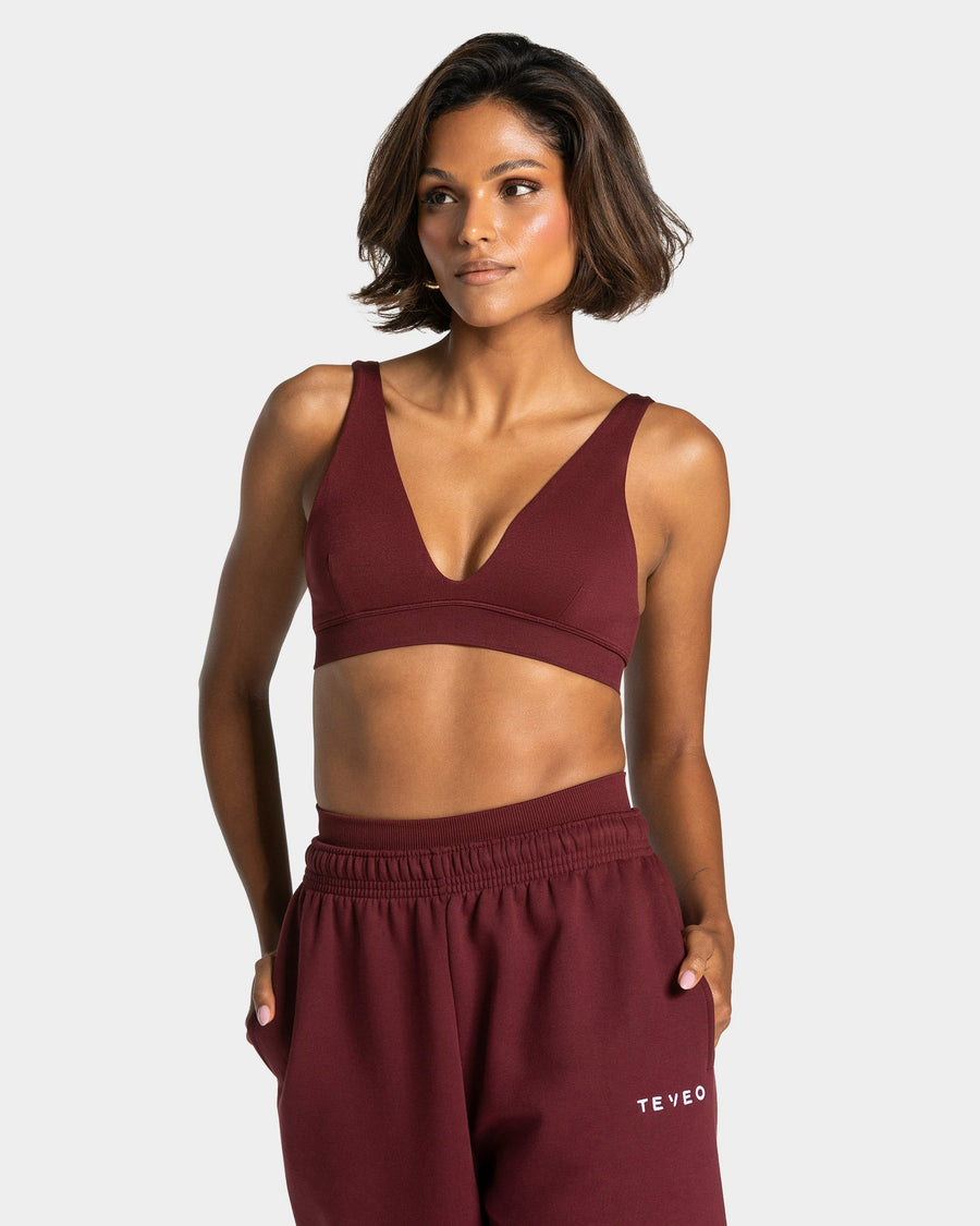 Brassière triangle Timeless Pro « bordeaux »