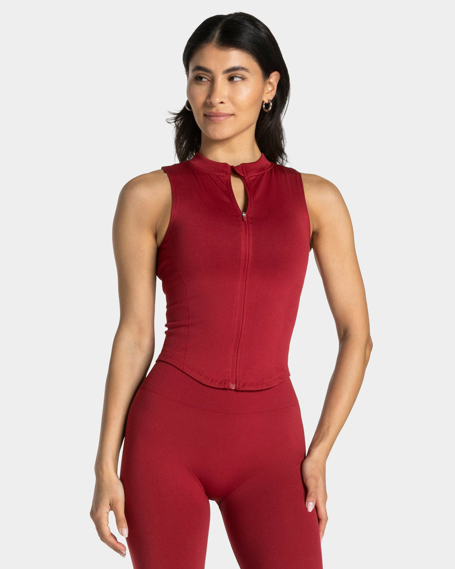 Débardeur zippé Timeless Pro « Cherry »