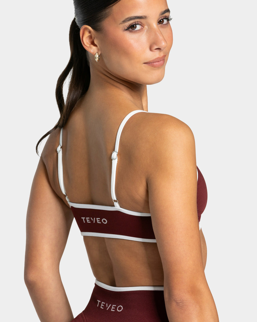 Brassière Contrastline « bordeaux »