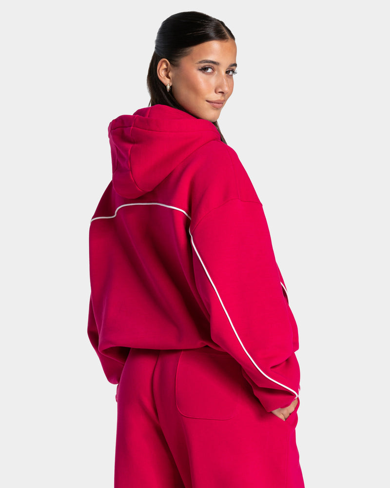 Sweat à capuche Contrastline « Raspberry »