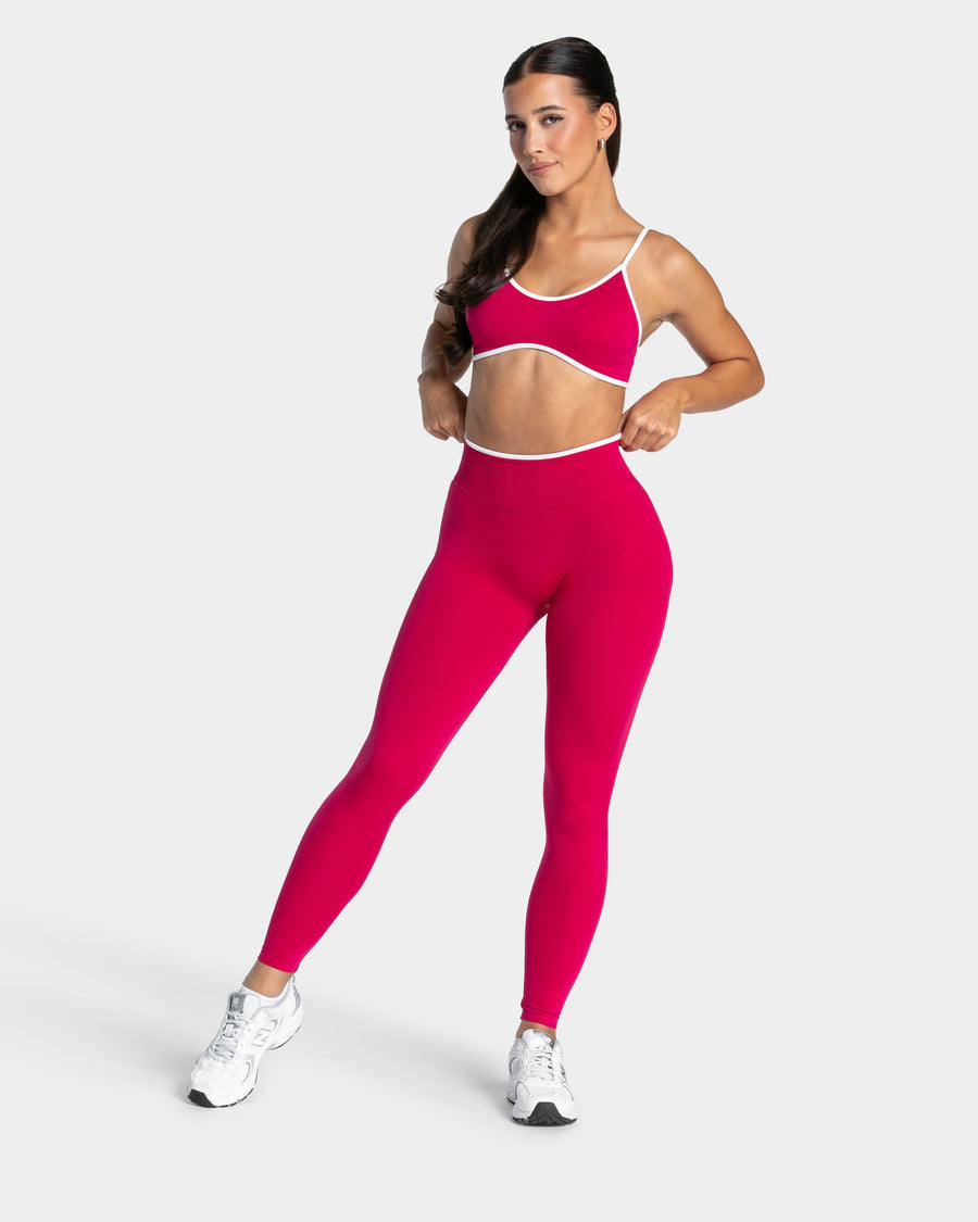 Legging Sculpt Scrunch Contrastline « Raspberry »