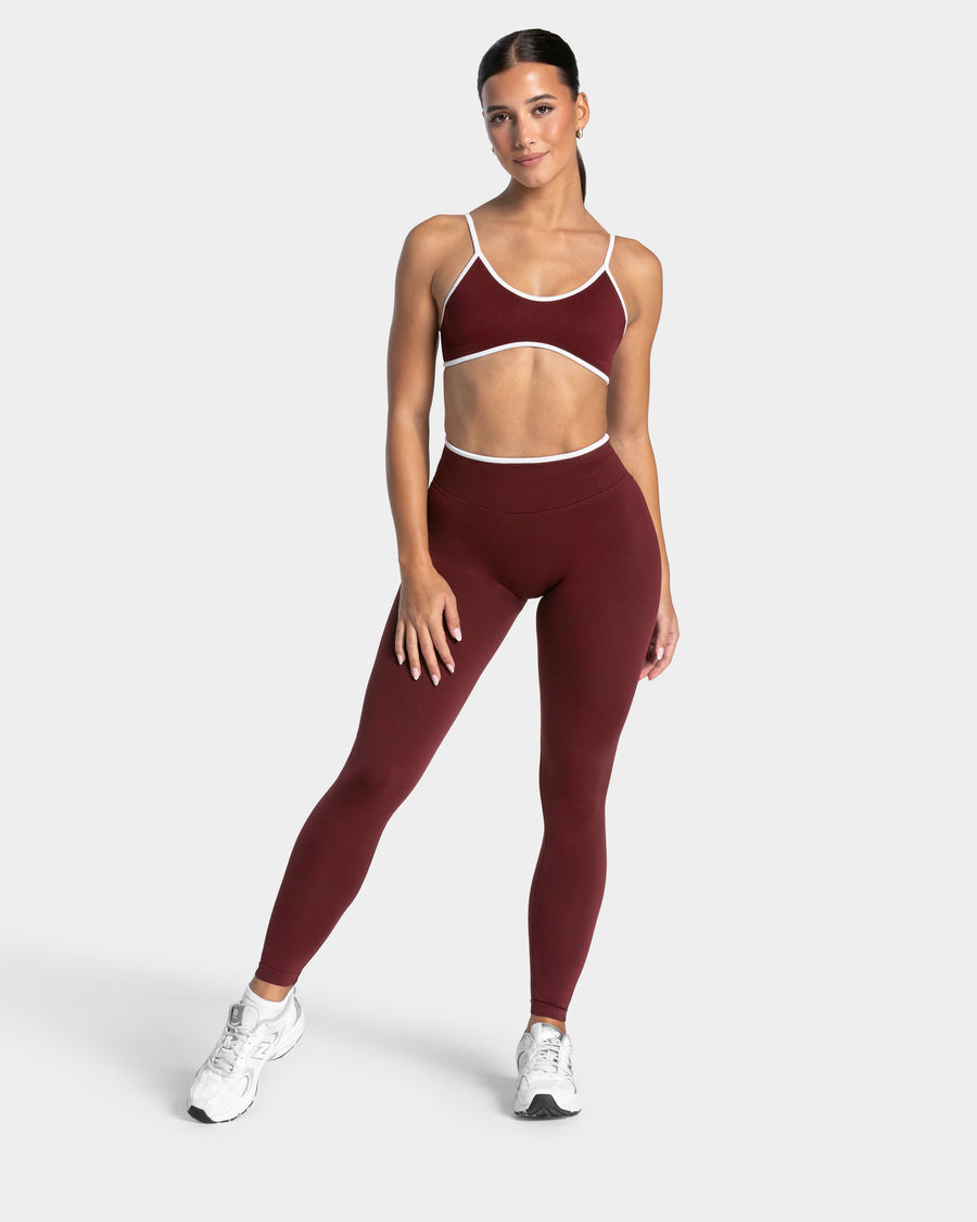 Brassière Contrastline « bordeaux »
