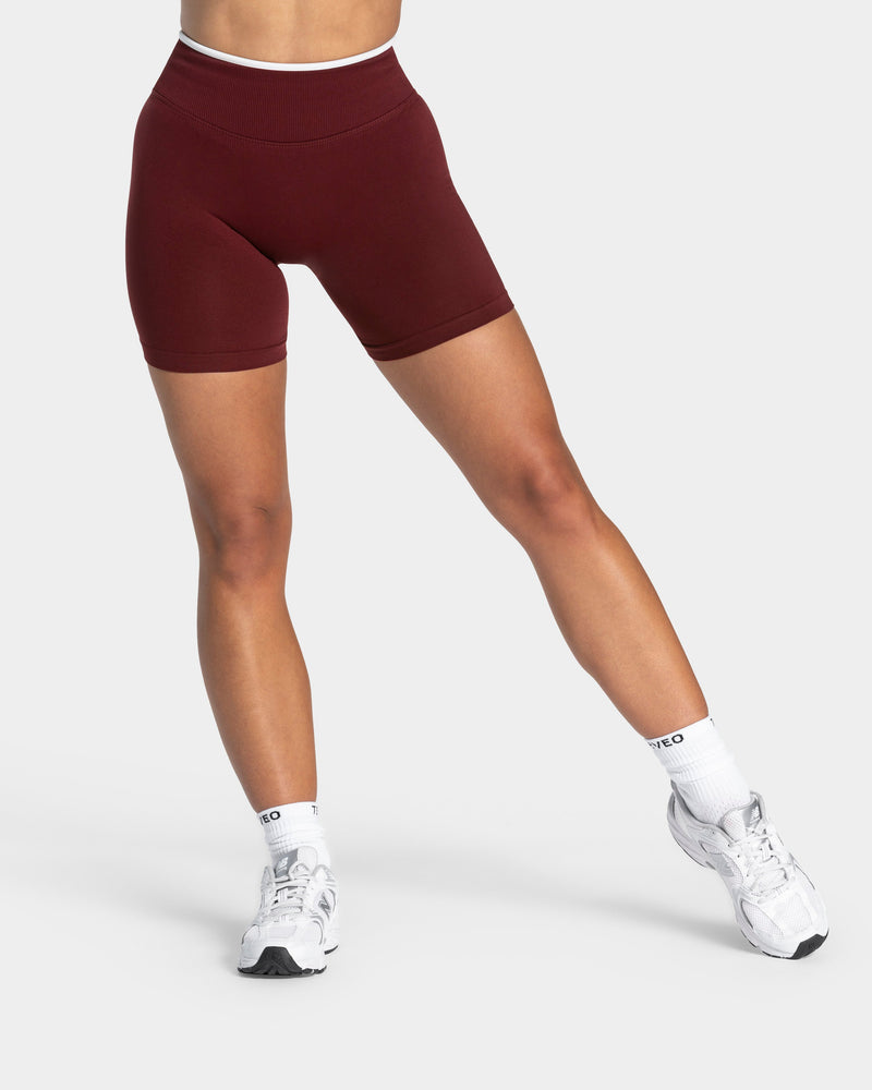 Short Sculpt Scrunch Contrastline « bordeaux »