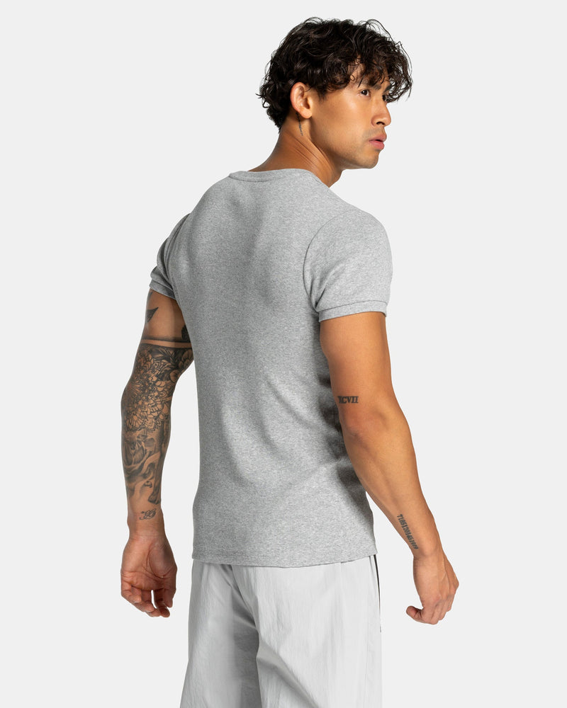 T-shirt côtelé Workout « gris clair »