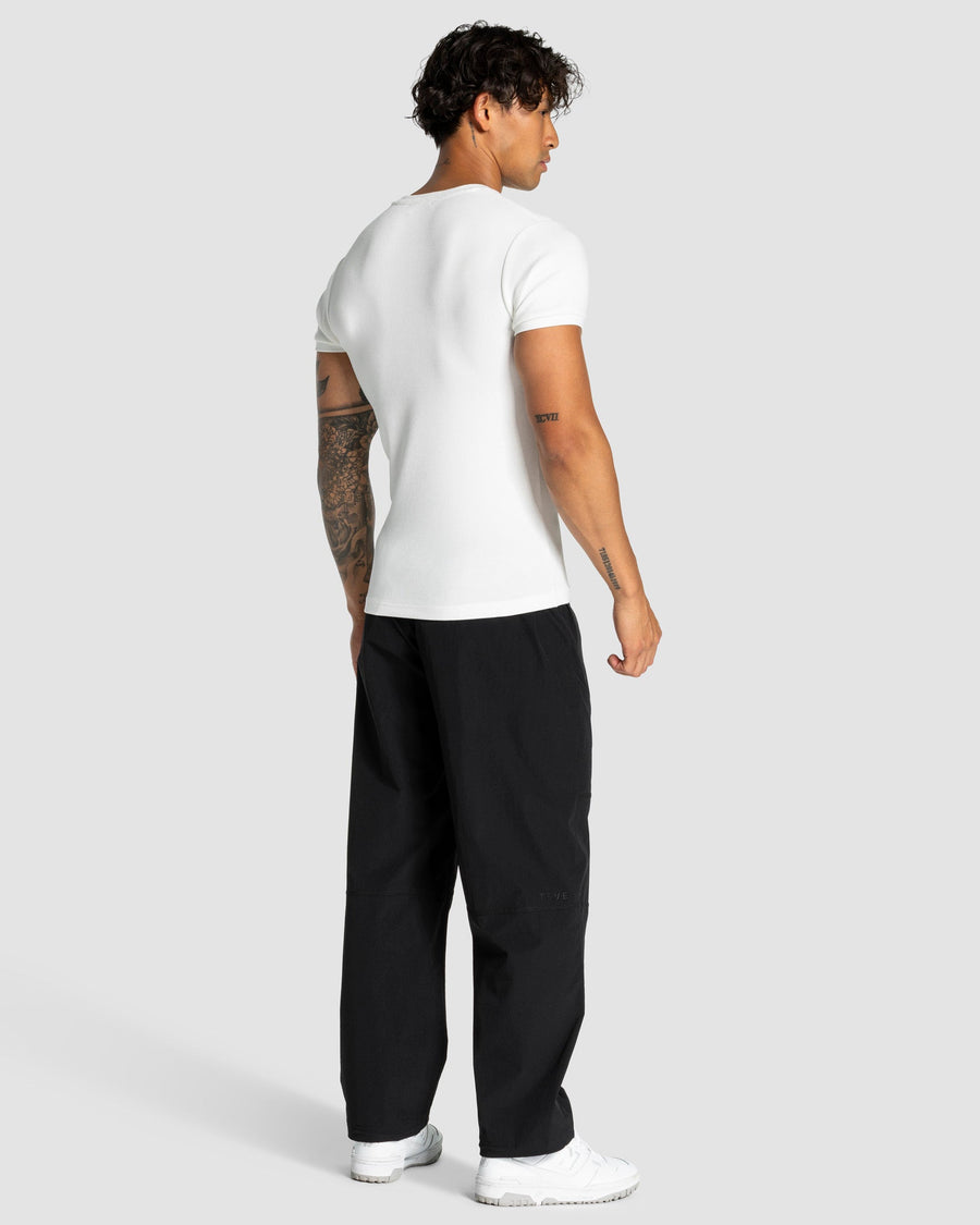 T-shirt côtelé Workout « blanc »