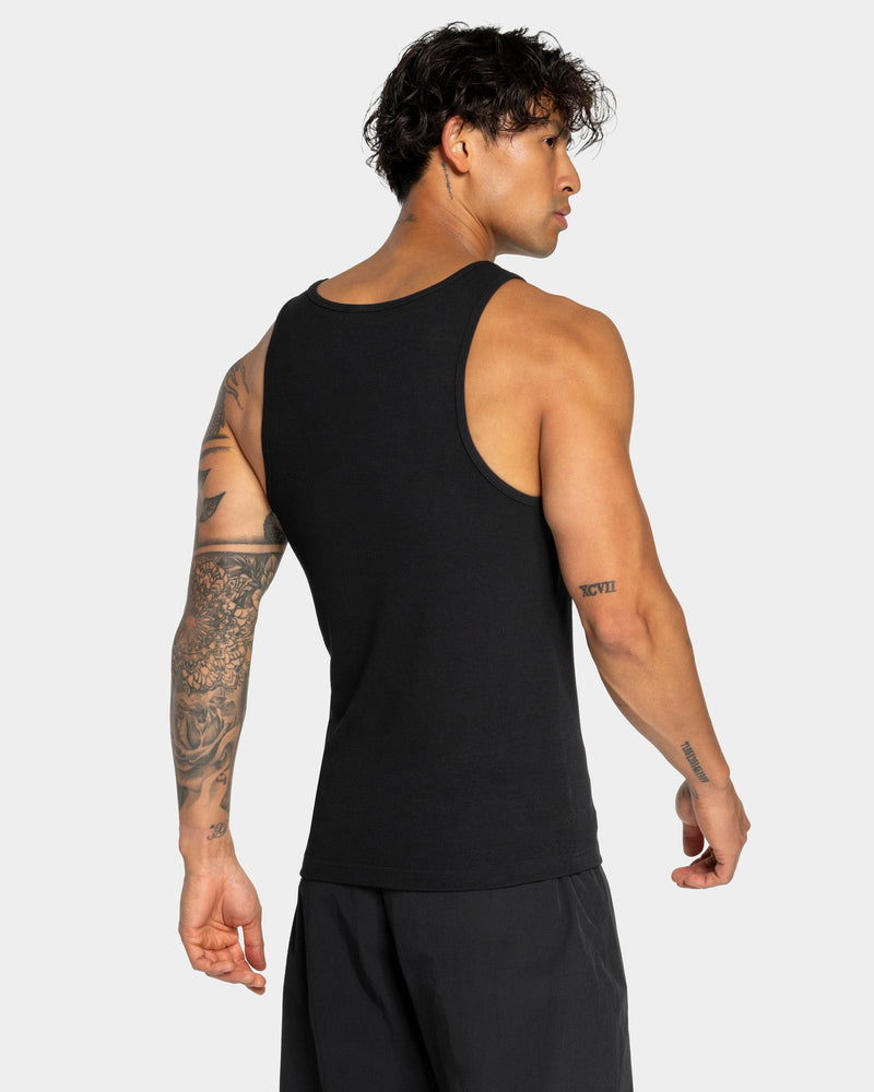 Débardeur côtelé Workout « noir »