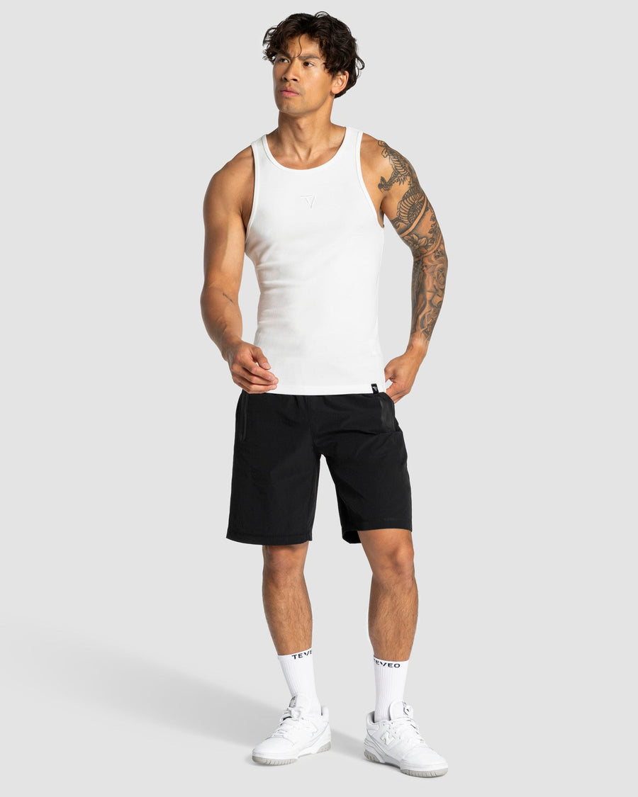 Débardeur côtelé Workout « blanc »