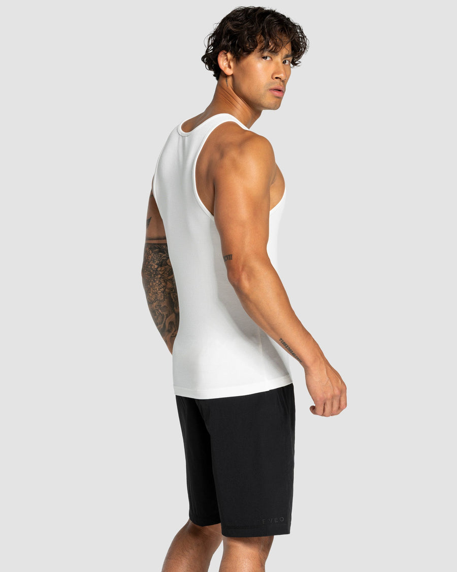 Débardeur côtelé Workout « blanc »