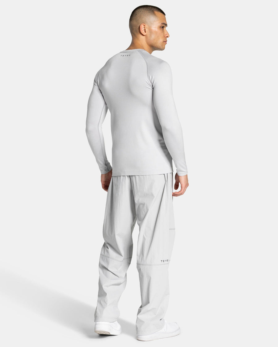 Haut à manches longues Workout sans coutures « gris clair »
