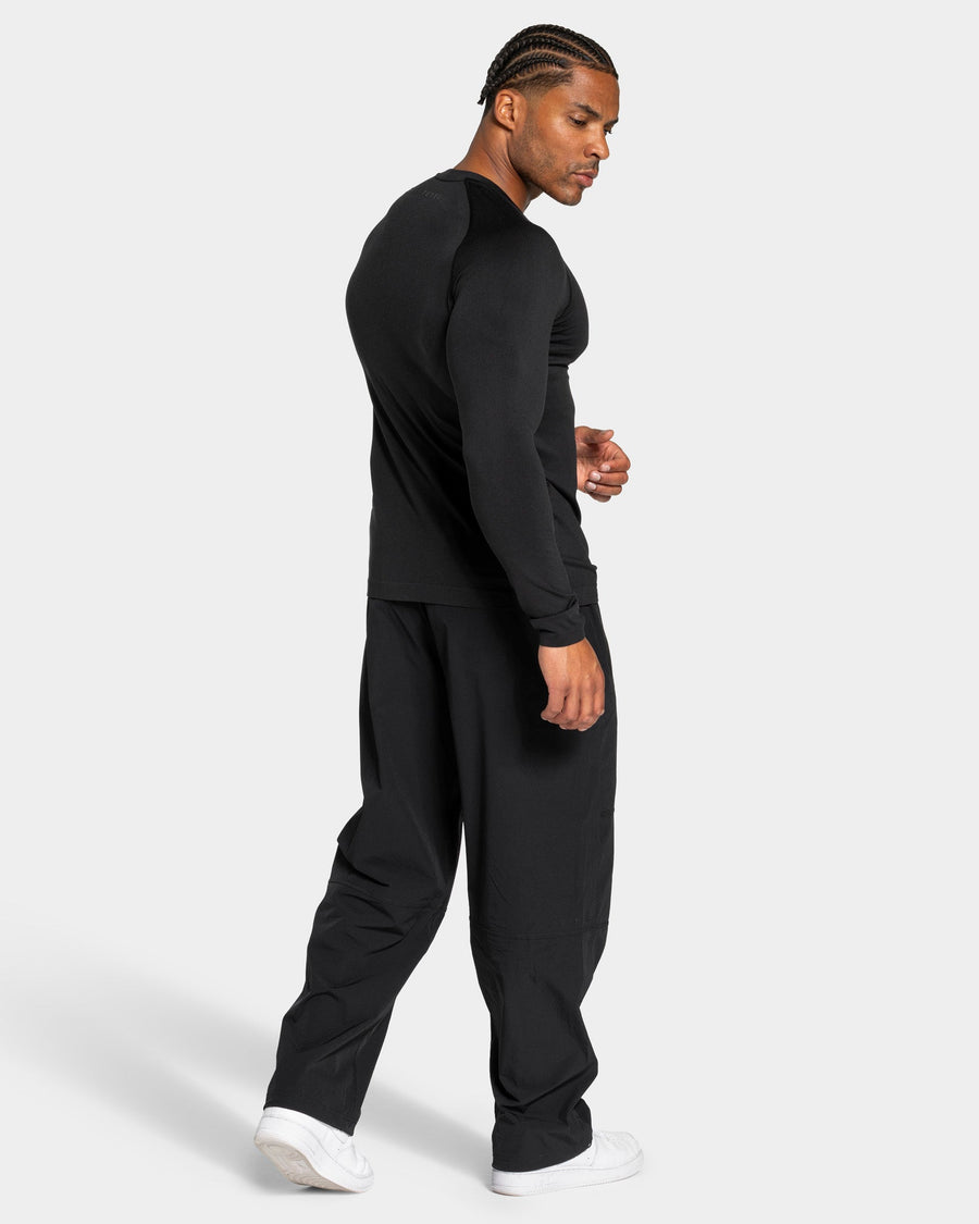 Haut à manches longues Workout sans coutures « noir/anthracite »